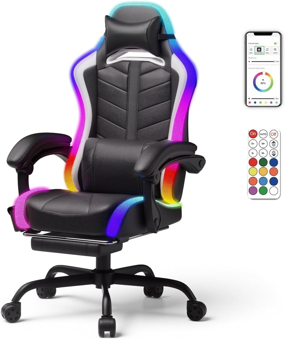 Speakers - Chaise de jeu en cuir PU