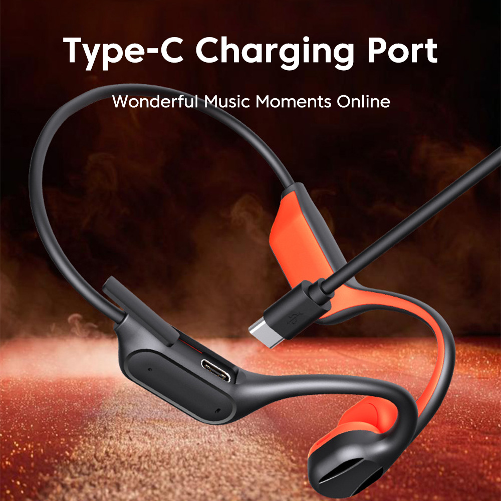 Anc Wireless Over Ear Headphones - Écouteurs sportifs à conduction osseuse Bluetooth