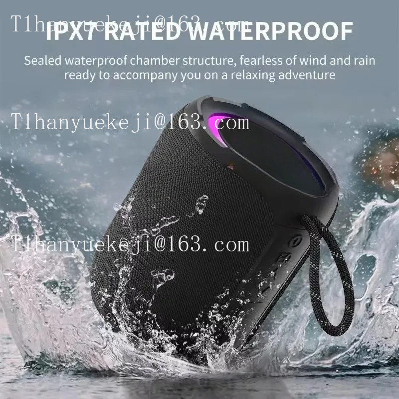 Portable Bluetooth Speaker Waterproof Ipx7 - Enceinte sans fil doublement connectée, subwoofer