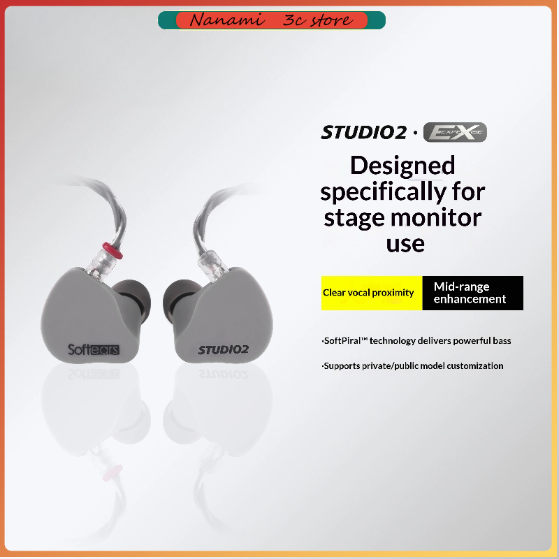 In Ear Monitors For Singers - Casque filaire HiFi Softears Studio2 pour