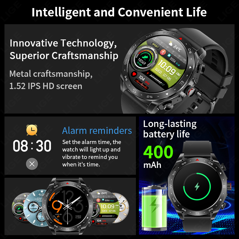 Montre intelligente LIGE TWS 2 - Sleep Mask Headphones Bluetooth avis et prix